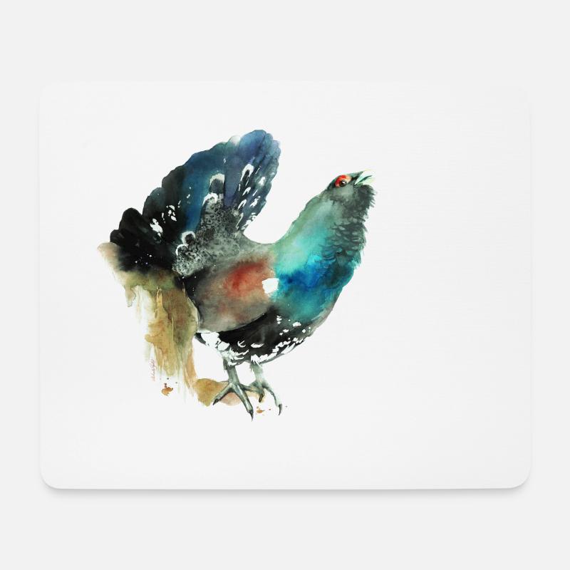 Buschkasi - Mousepad (Querformat) - Weiß