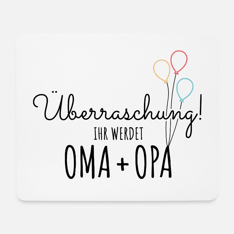 Überraschung, ihr werdet Oma und Opa - Großeltern - Mousepad (Querformat) - Weiß