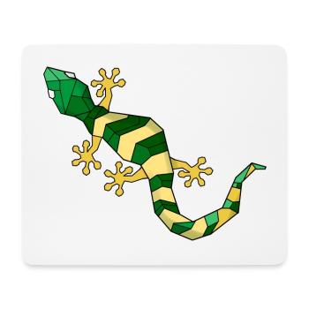 Geometric lizard - Mouse Pad (horizontal) - white - Front