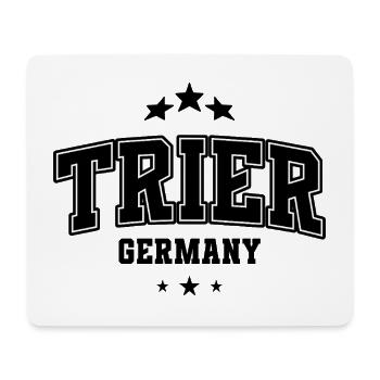 Trier Block Font Arch – Varsity Style - Mouse Pad (horizontal) - white - Front