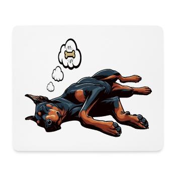 Doberman Doberman Propriétaire Doberman Lovers - Tapis de souris (format paysage) - blanc - Devant