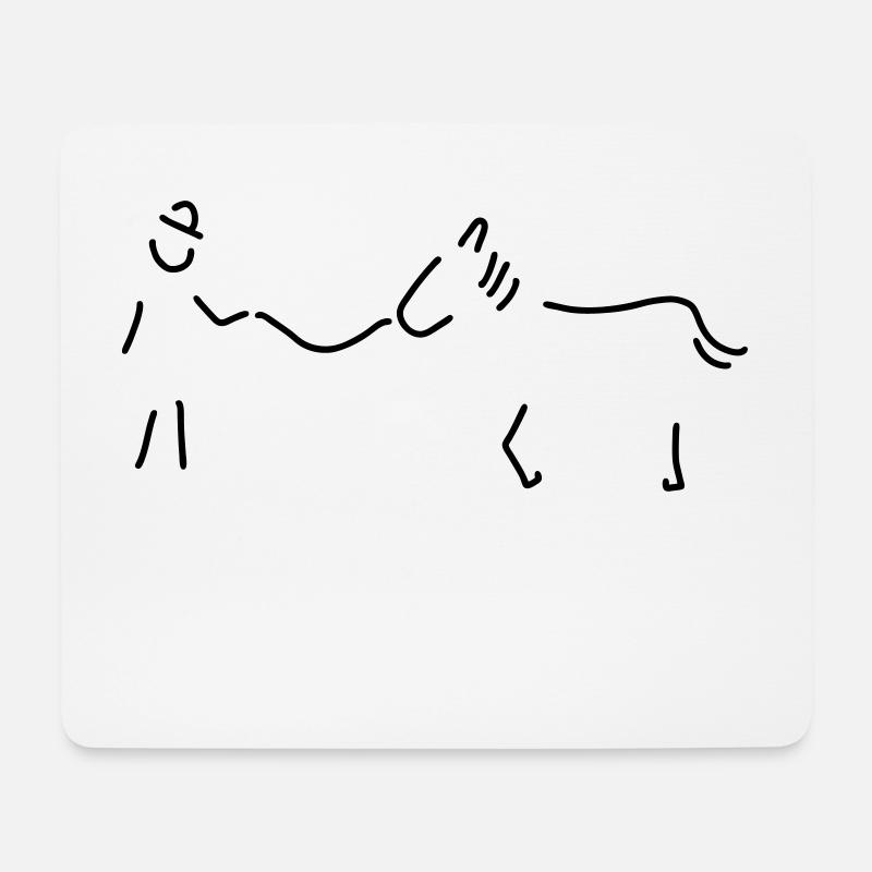 pferdeflüsterer - Mousepad (Querformat) - Weiß