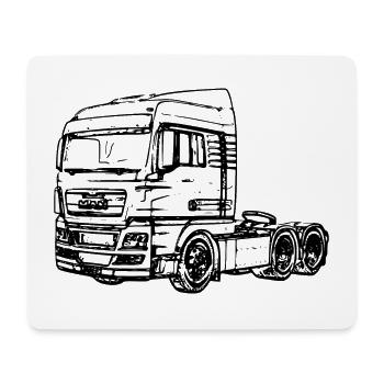 LKW 07 - Mousepad (Querformat) - Weiß - Vorne