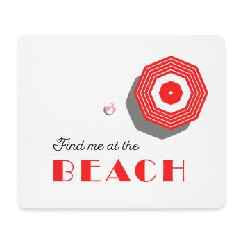 OFF TO THE BEACH - Mouse Pad (horizontal) - white - Front