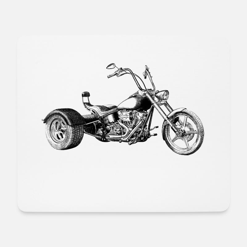 Trike - Mousepad (Querformat) - Weiß