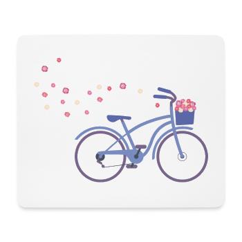 cruisingbike blue - Mousepad (Querformat) - Weiß - Vorne