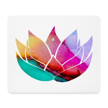 Lotus flower - Mouse Pad (horizontal) - white - Front