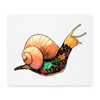 Yakuza Snail - Mouse Pad (horizontal) - white - Front