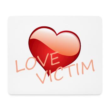 VICTIME D’AMOUR - Tapis de souris (format paysage) - blanc - Devant