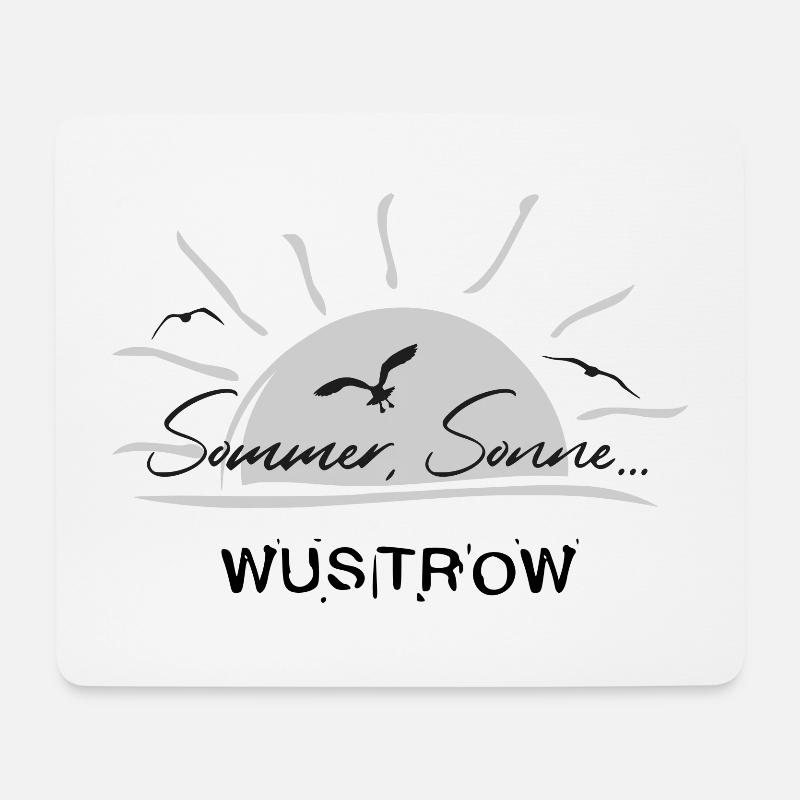 Sommer, Sonne... Wustrow - Mousepad (Querformat) - Weiß