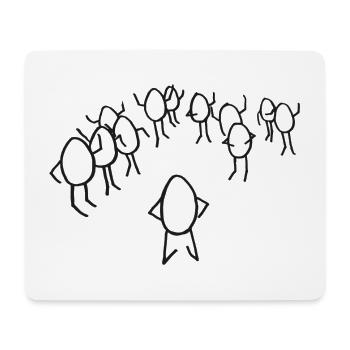 Selbstsicherheit ausstrahlen - Mousepad (Querformat) - Weiß - Vorne