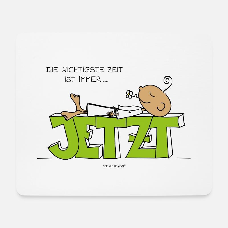 Jetzt - Mousepad (Querformat) - Weiß