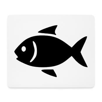 Pêche Pêche Poisson Poisson Poisson Cadeau Pêcheur - Tapis de souris (format paysage) - blanc - Devant