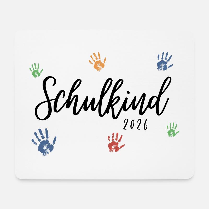 Schulkind 2026  - Mousepad (Querformat) - Weiß