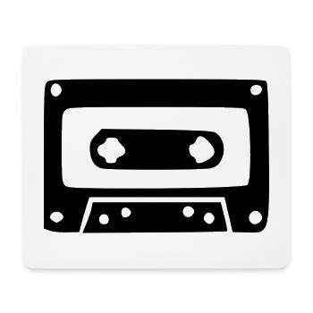 Cassette musicale rétro vintage cadeau des années 80 et 90 - Tapis de souris (format paysage) - blanc - Devant