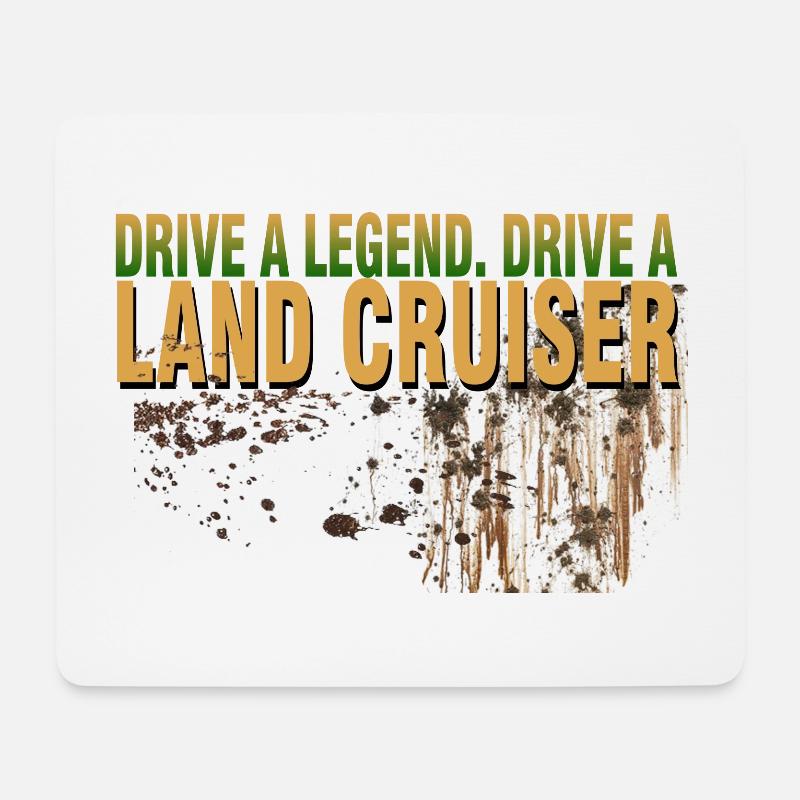 Landcruiser Drive A Legend - Mousepad (Querformat) - Weiß