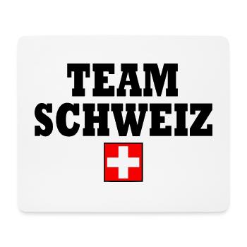 Team schweiz - Mousepad (Querformat) - Weiß - Vorne