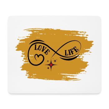 Unendliches Liebesleben - Mousepad (Querformat) - Weiß - Vorne