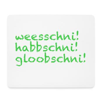 Sächsischer Dialekt vom Feinsten - sächsisch - Mousepad (Querformat) - Weiß - Vorne