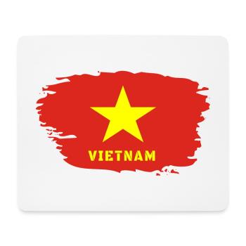 Vietnam Flagge / Geschenk Hanoi Asien Südostasien - Mousepad (Querformat) - Weiß - Vorne