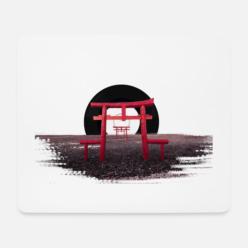Vinyl SUN - Mousepad (Querformat) - Weiß