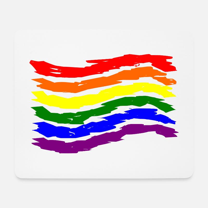 LGBT - Mousepad (Querformat) - Weiß