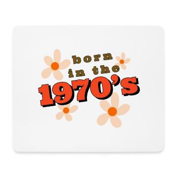 born in the 1970 - Mousepad (Querformat) - Weiß - Vorne