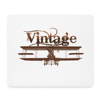 Vintage airplane illustration - Mouse Pad (horizontal) - white - Front