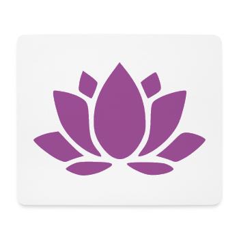 Lotus Flower Lotus Flower Flower Violet Blossom Yoga - Mouse Pad (horizontal) - white - Front