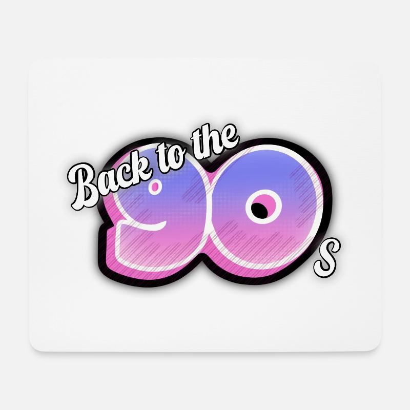 Back to the 90's - Mouse Pad (horizontal) - white