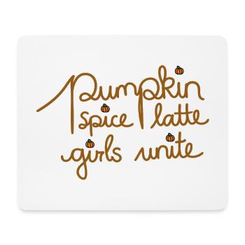 Pumpkin Spice Latte - kreatives Herbst Design - Mousepad (Querformat) - Weiß - Vorne