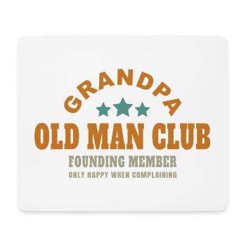 club de vieil homme de grand-père - Tapis de souris (format paysage) - blanc - Devant