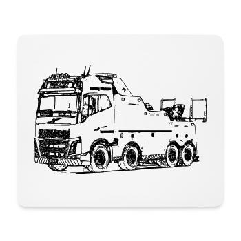 Tow truck truck towing service - Mouse Pad (horizontal) - white - Front