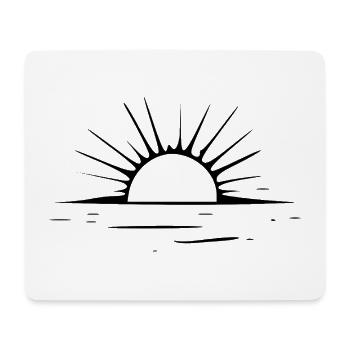 Sunset Sea Sun Holiday Gift - Mouse Pad (horizontal) - white - Front