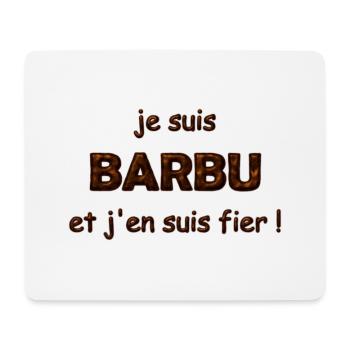 fier d être barbu - Tapis de souris (format paysage) - blanc - Devant