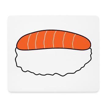 Nigiri,Lachs,Fisch, Reis, Japan Küche - Mousepad (Querformat) - Weiß - Vorne