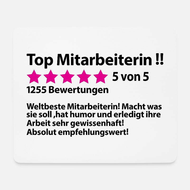 Mitarbeiterin Kollegin Abschiedsgeschenk Abschied - Mousepad (Querformat) - Weiß