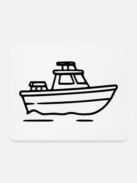 Schiff Boot Reise Geschenk  - Mousepad (Querformat) - Weiß