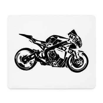 motorbike - Mouse Pad (horizontal) - white - Front
