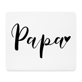 Papa Herz Geschenkidee - Mousepad (Querformat) - Weiß - Vorne