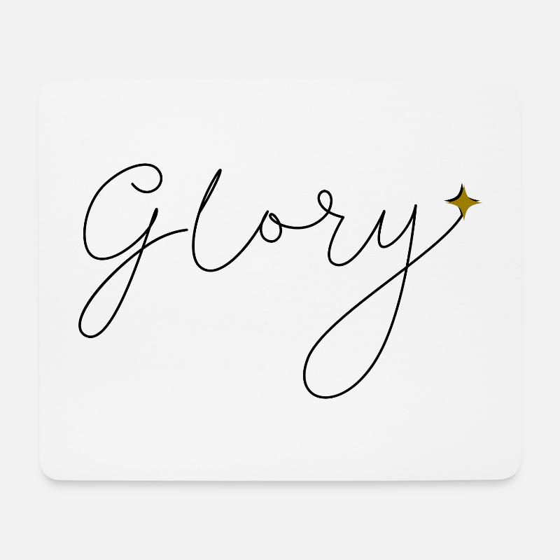 Glory - Mousepad (Querformat) - Weiß