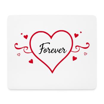 Herz rot Valentinstag Geschenk Valentinstag - Mousepad (Querformat) - Weiß - Vorne