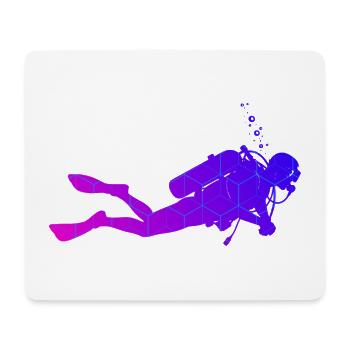 Great diving gift for diving - Mouse Pad (horizontal) - white - Front