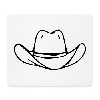 Cadeau de danse en ligne de chapeau cowboy cowboy - Tapis de souris (format paysage) - blanc - Devant