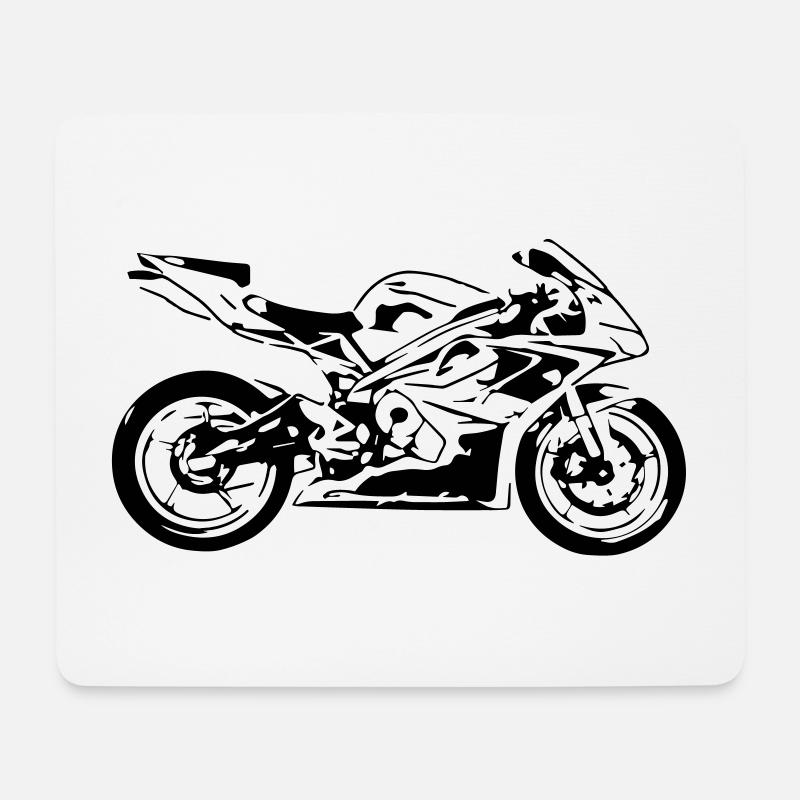 motorbike - Mouse Pad (horizontal) - white
