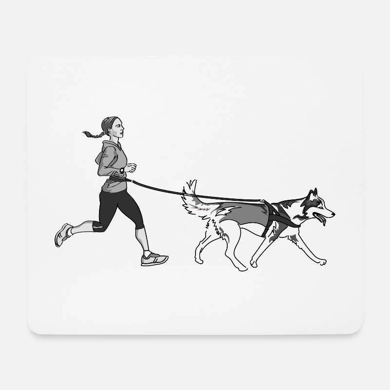 Canicross - Mouse Pad (horizontal) - white