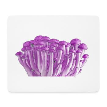 Purple Mushrooms - Mouse Pad (horizontal) - white - Front