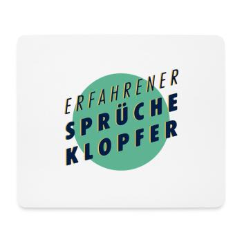 Erfahrener Sprücheklopfer Lustige Sprüche - Mousepad (Querformat) - Weiß - Vorne