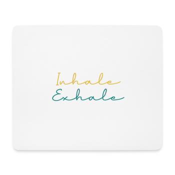 Inspirez Expirez Yoga - Tapis de souris (format paysage) - blanc - Devant