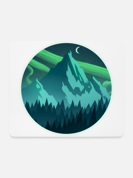 Nordic Mountain - Mouse Pad (horizontal) - white